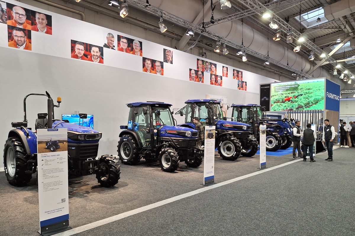 Stand di Farmtrac ad Agritechnica 2025, all'interno dell'area espositivo del gruppo Kubota